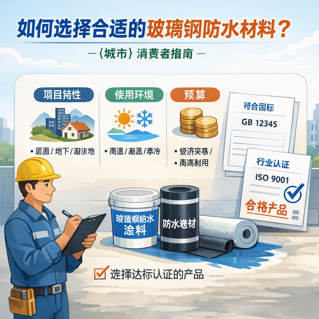 如何判定玻璃钢防水材料的合格标准？ 三门峡 消费者指南