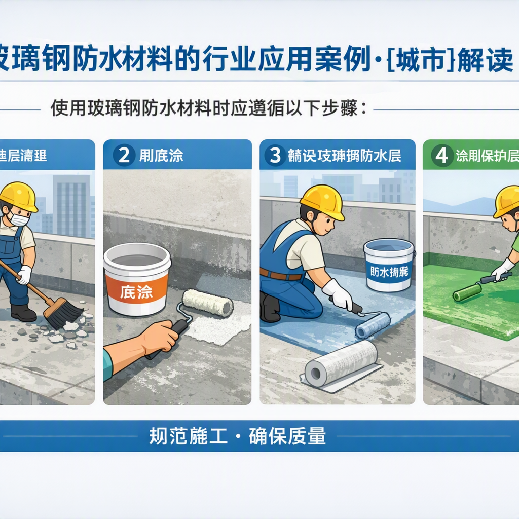 玻璃钢防水材料的行业应用案例，三门峡解读