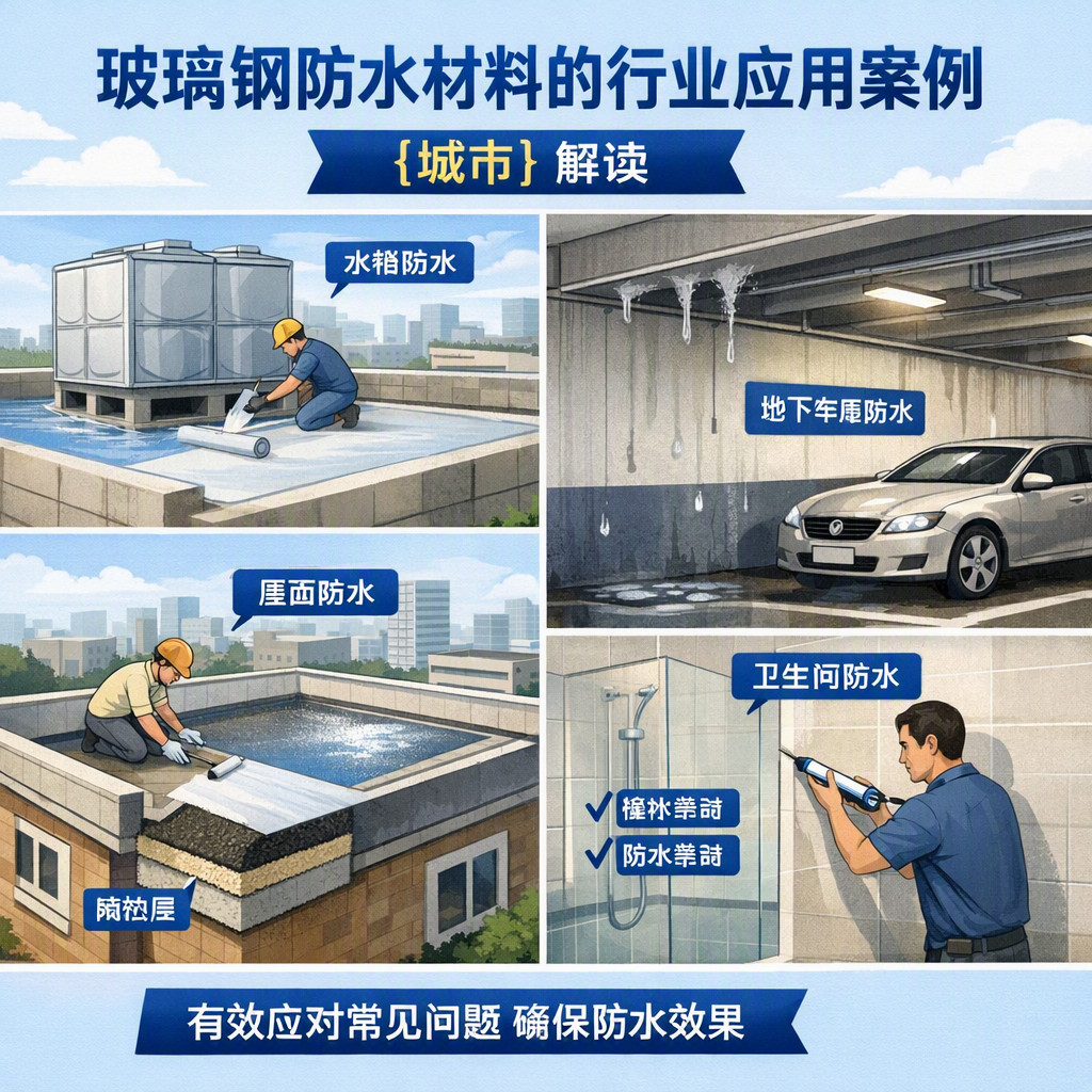玻璃钢防水材料的行业应用案例，三门峡解读